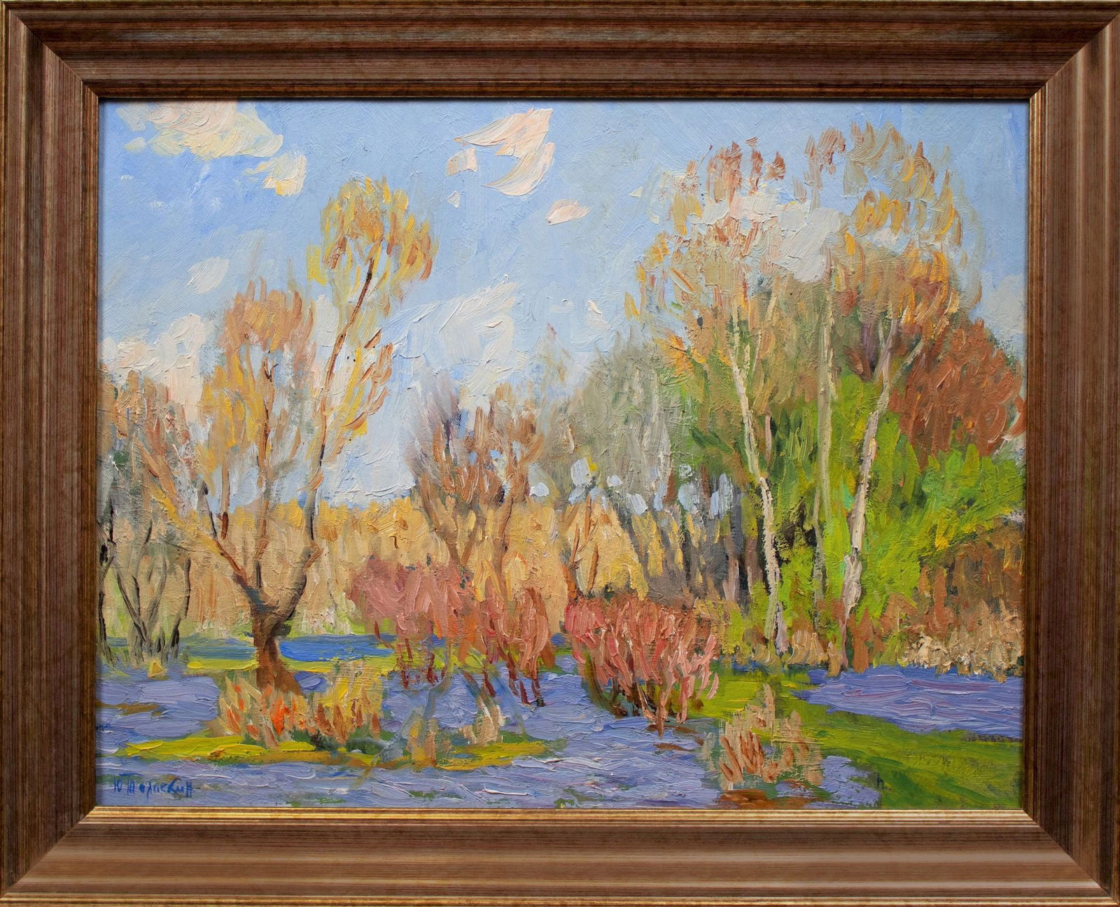 Tolpekin Georgyi (Ukrainian artist), "Spring day", oil on cardboard: Title: Tolpekin Georgyi (Ukrainian artist), "Spring day", oil on cardboard Artist: Tolpekin Georgyi Volodymyrovich Description: ARTIST: Tolpekin Georgyi Volodymyrovich, Ukrainian artist TITLE: "Spring