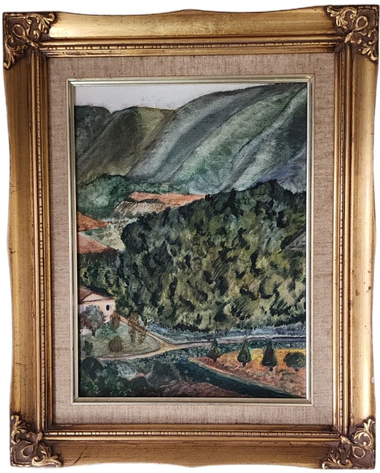 Beautiful antique early 20th century impressionist landscape oil painting in gold gilded frame.12x10: Beautiful antique early 20th century impressionist landscape oil painting in gold gilded frame.12x10 Reserve: $250.00 Shipping: Domestic: Shipping rates are determined by destination Interna