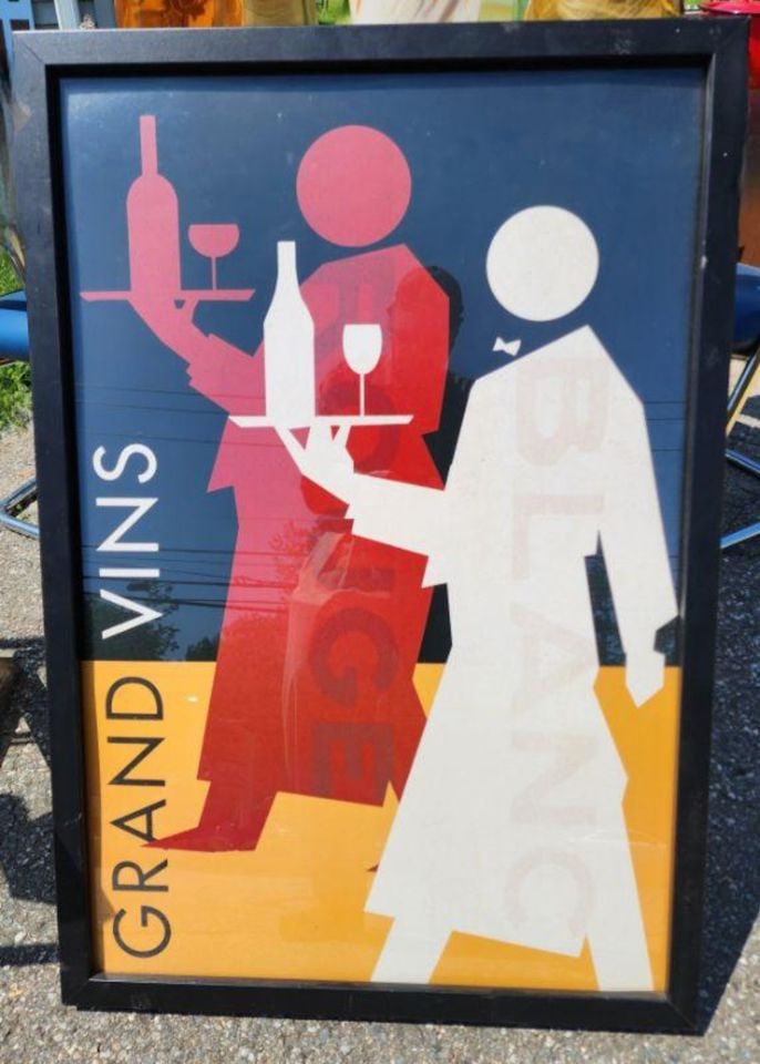 Striking rare vintage GRAN VINS poster 24 x 36": Striking rare vintage GRAN VINS poster 24 x 36" Reserve: $300.00 Shipping: Domestic: Shipping rates are determined by destination International: Foreign shipping rates are determined
