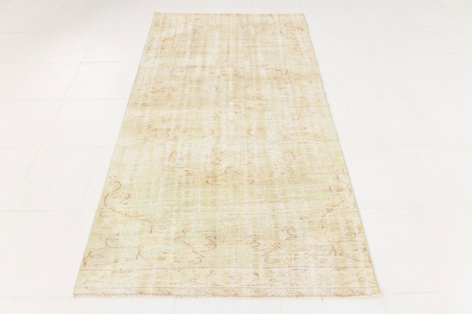 3'10'' x 7'5'' Turkish Vintage Runner Rug - 24427 - 2