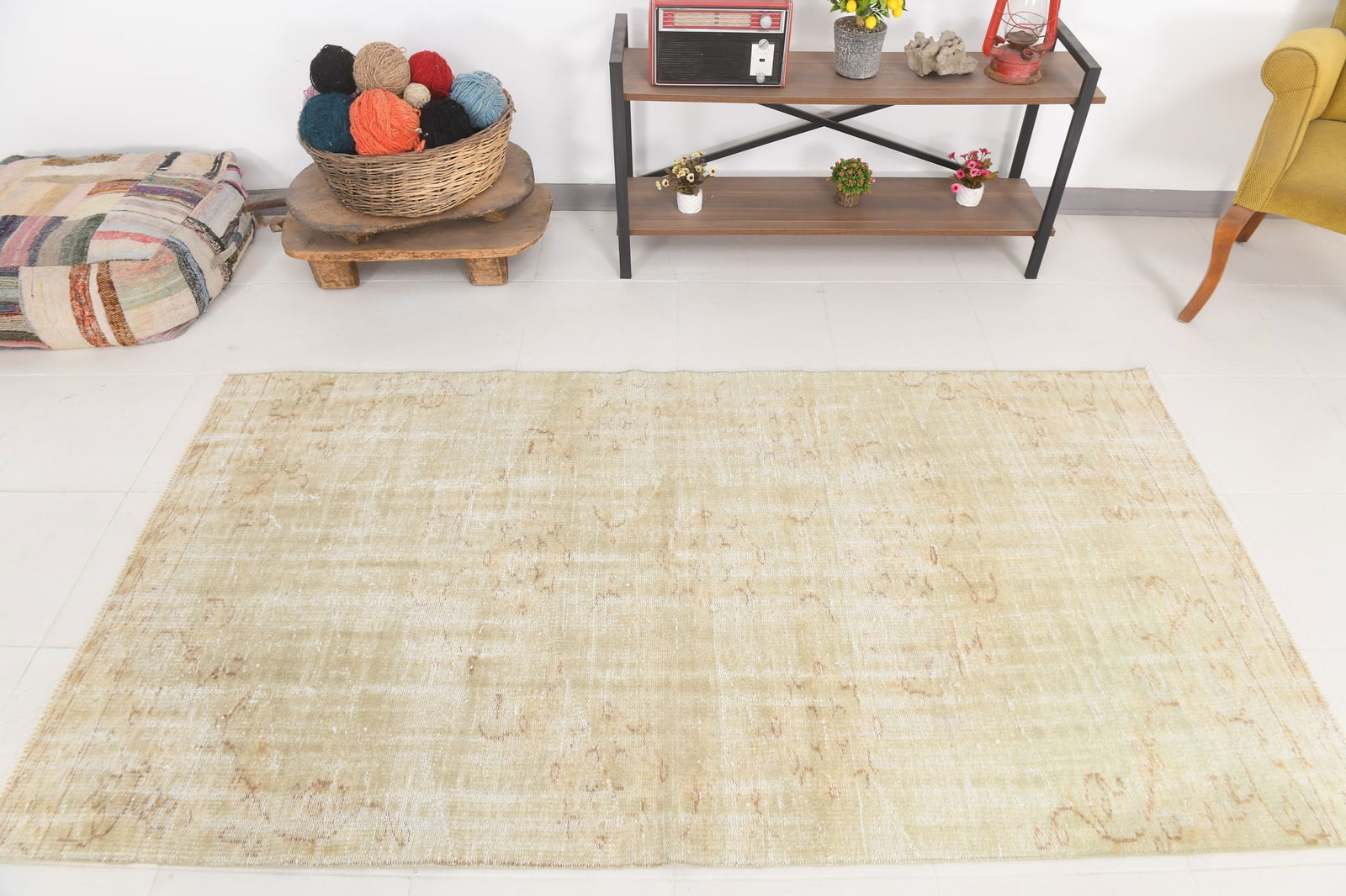 3'10'' x 7'5'' Turkish Vintage Runner Rug - 24427 - 5