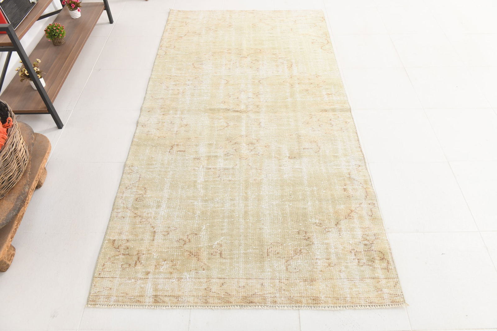 3'10'' x 7'5'' Turkish Vintage Runner Rug - 24427 - 7