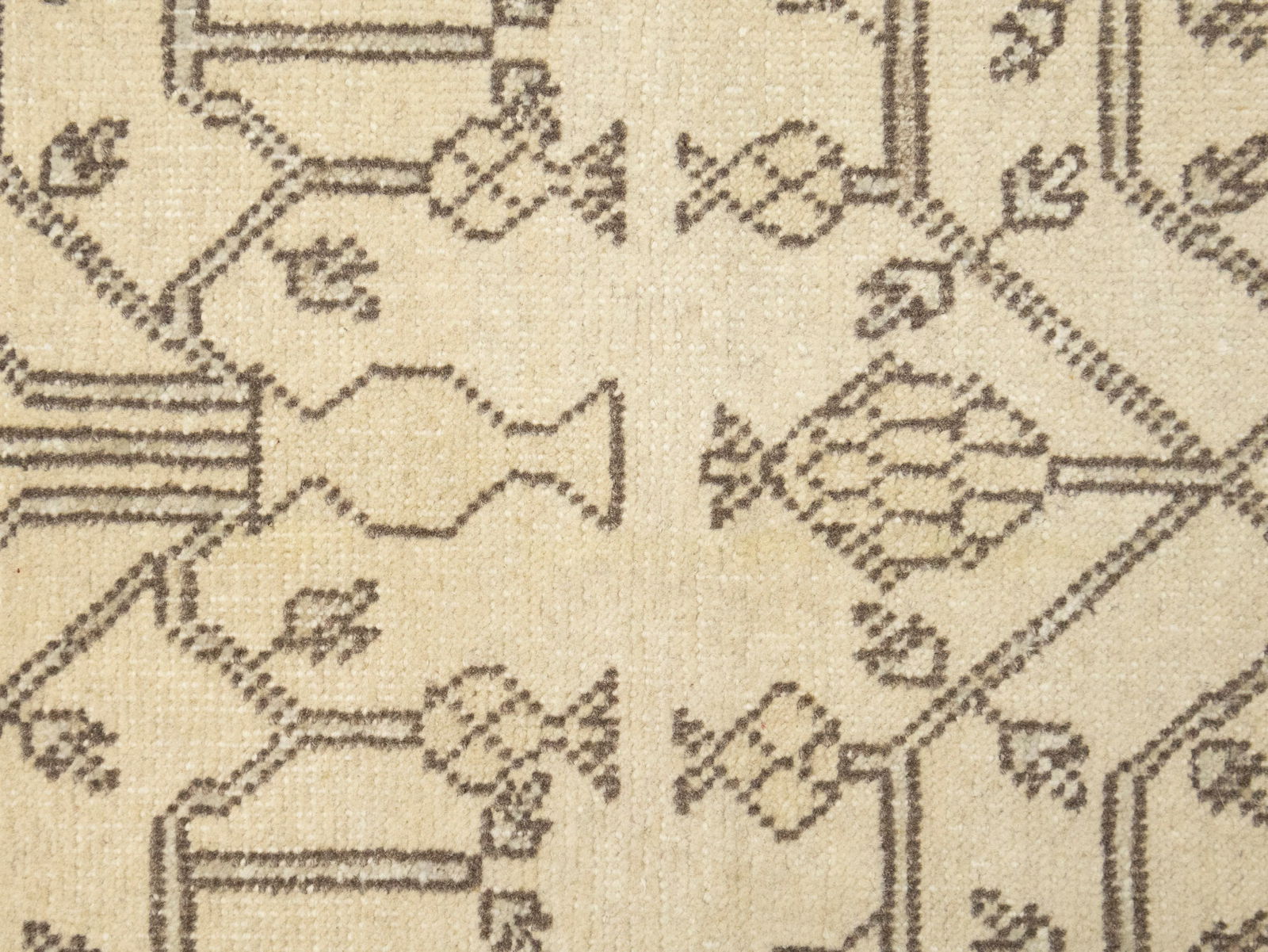 Vintage Beige Classic 3X5 Tabriz Persian Rug - 6