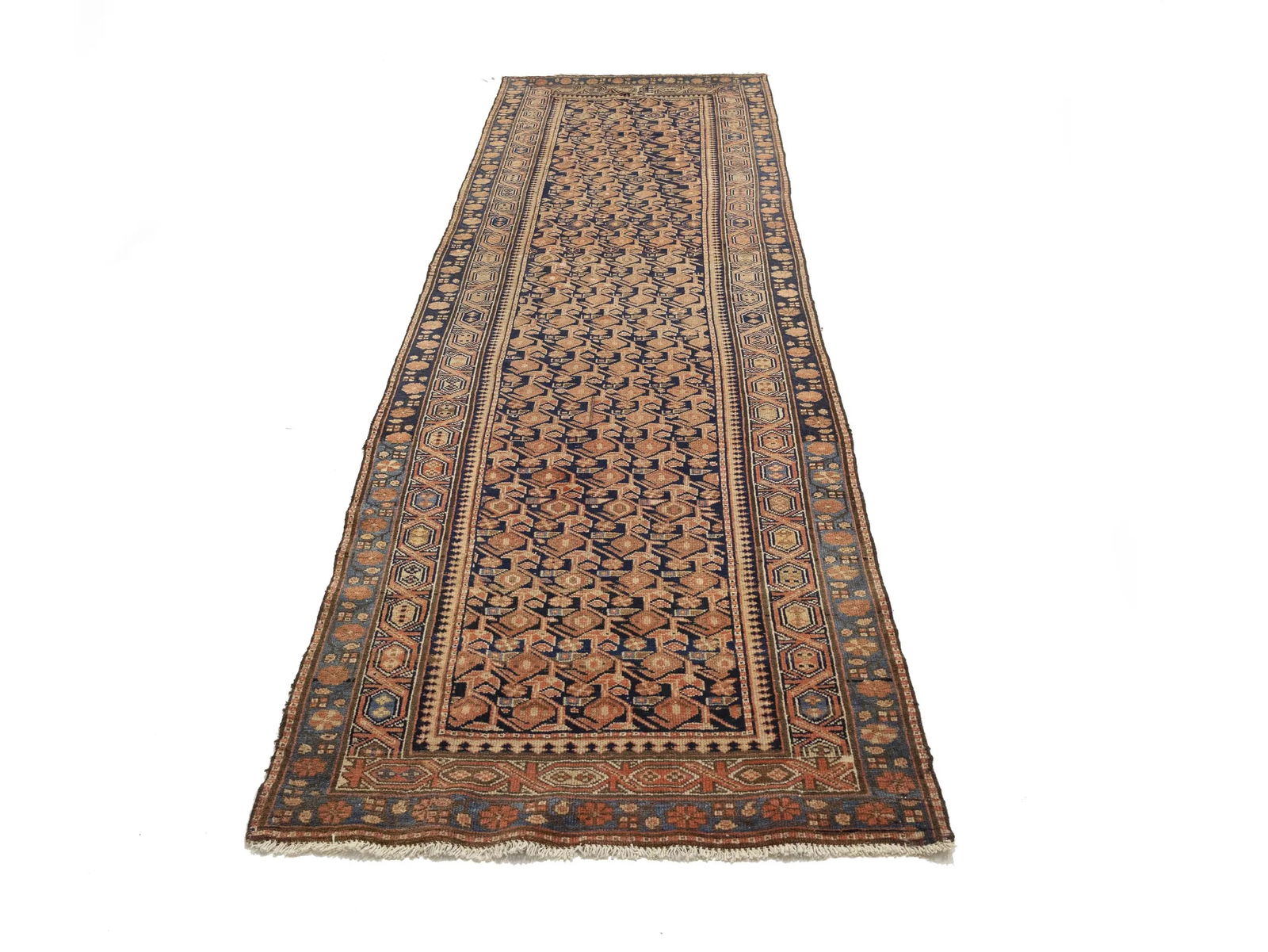 Antique Muted Tribal 3X11 Malayer Persian Runner Rug - 2