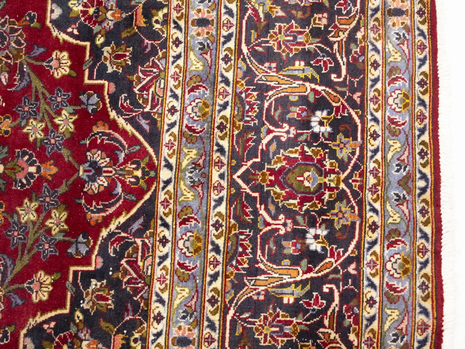 Semi Antique Red Traditional 10X13 Kashan Persian Oriental Rug - 10