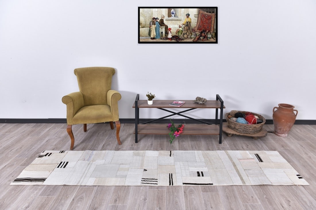 2'1'' x 9'10'' Decorative Vintage Rug - 241079: Title: 2'1'' x 9'10'' Decorative Vintage Rug - 241079 Description:2'1'' x 9'10'' Decorative Vintage Rug - 241079 Origin:Turkiye Date/Period:1960-90 Materials:Wool,Cotton Dimension:2'1''x9'10'' ft, 65x