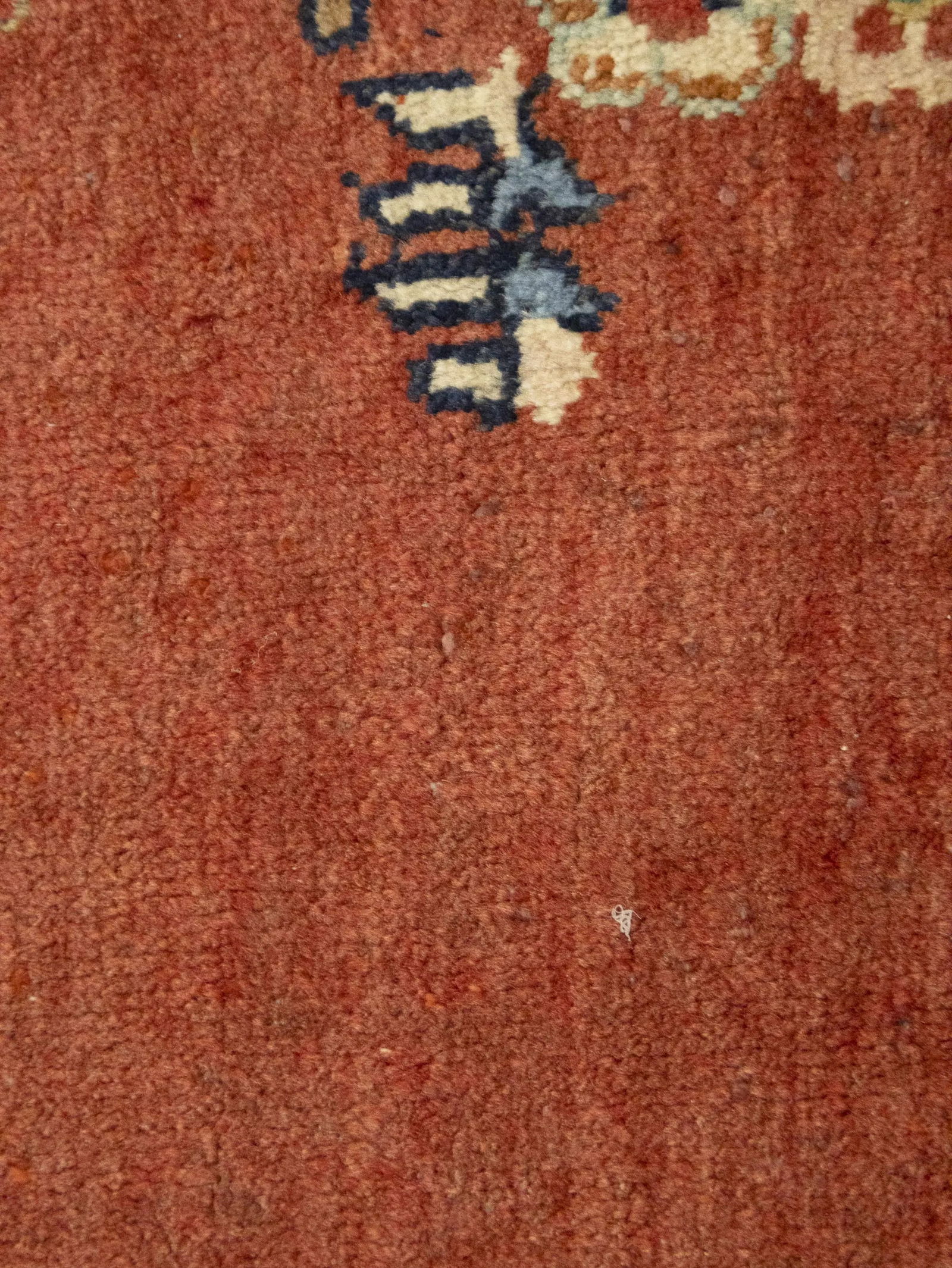 Semi Antique Rusty Red Floral 10X13 Mahal Persian Rug - 12