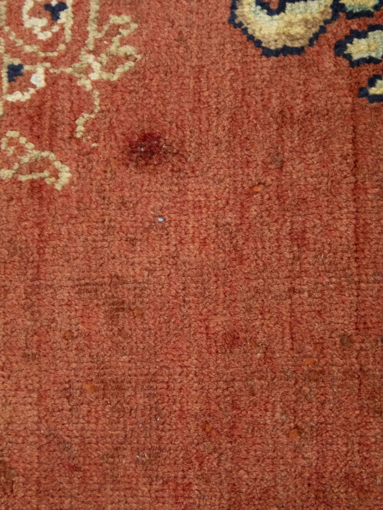 Semi Antique Rusty Red Floral 10X13 Mahal Persian Rug - 13