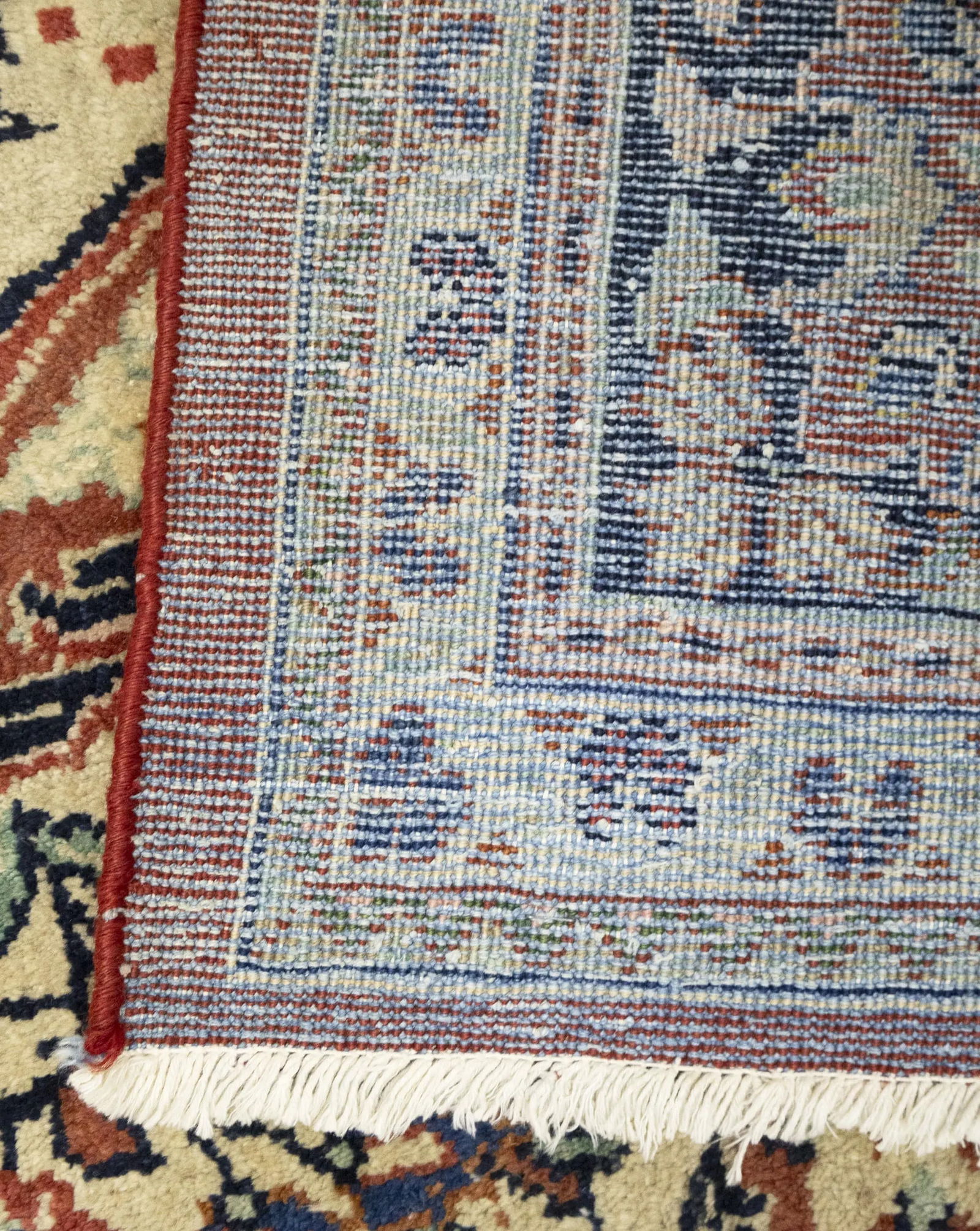 Semi Antique Rusty Red Floral 10X13 Mahal Persian Rug - 15