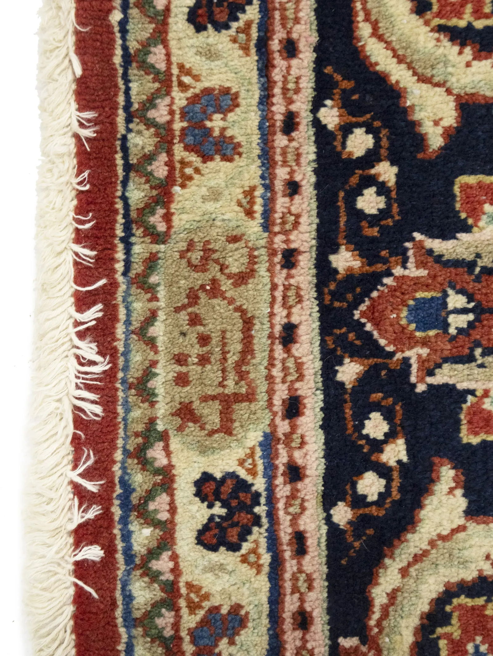 Semi Antique Rusty Red Floral 10X13 Mahal Persian Rug - 16