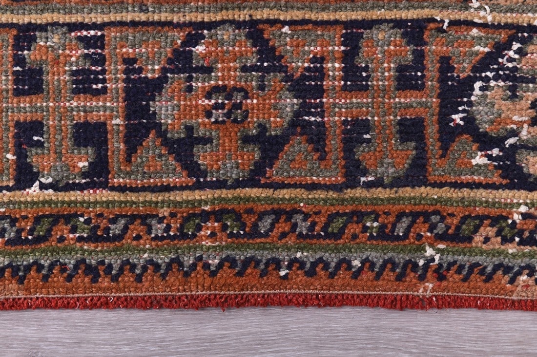 2'7'' x 11'7'' Handmade Vintage Wool Rug - 244402 - 10