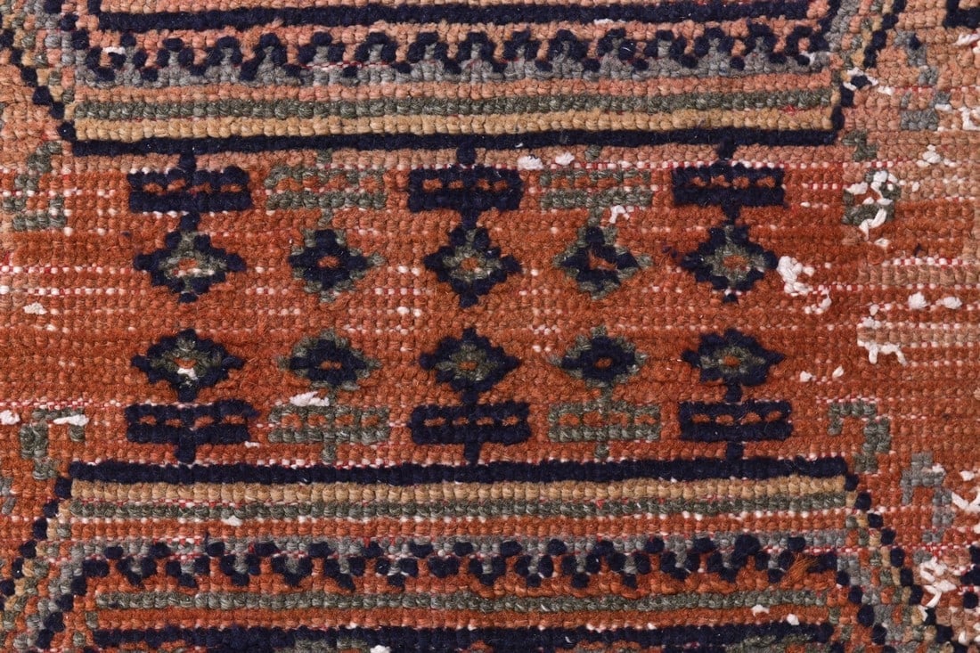 2'7'' x 11'7'' Handmade Vintage Wool Rug - 244402 - 8