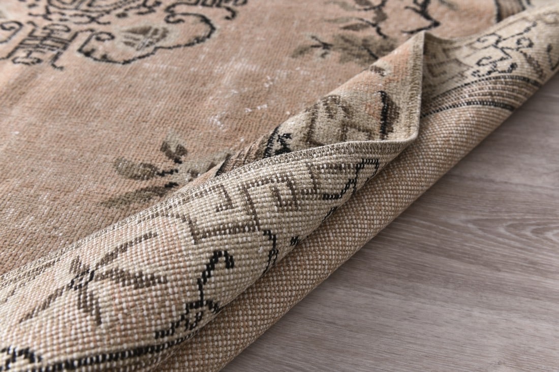 5'2'' x 8'6'' Handmade Vintage Wool Rug - 240826 - 13