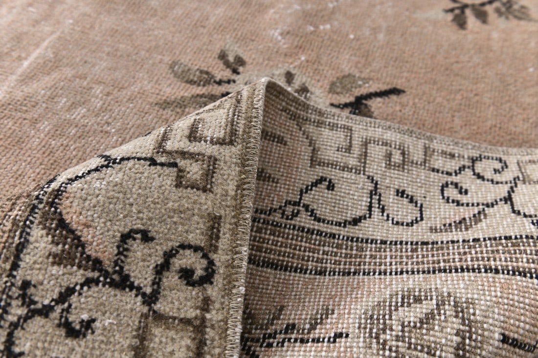 5'2'' x 8'6'' Handmade Vintage Wool Rug - 240826 - 14