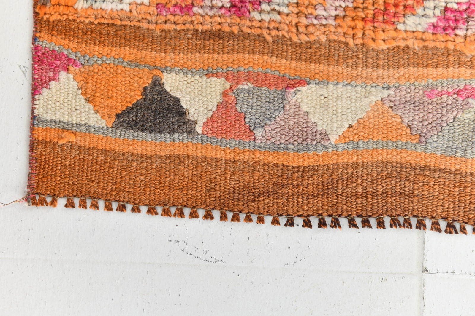 2'7'' x 12'1'' Vintage Wool Runner Rug - 23759 - 16