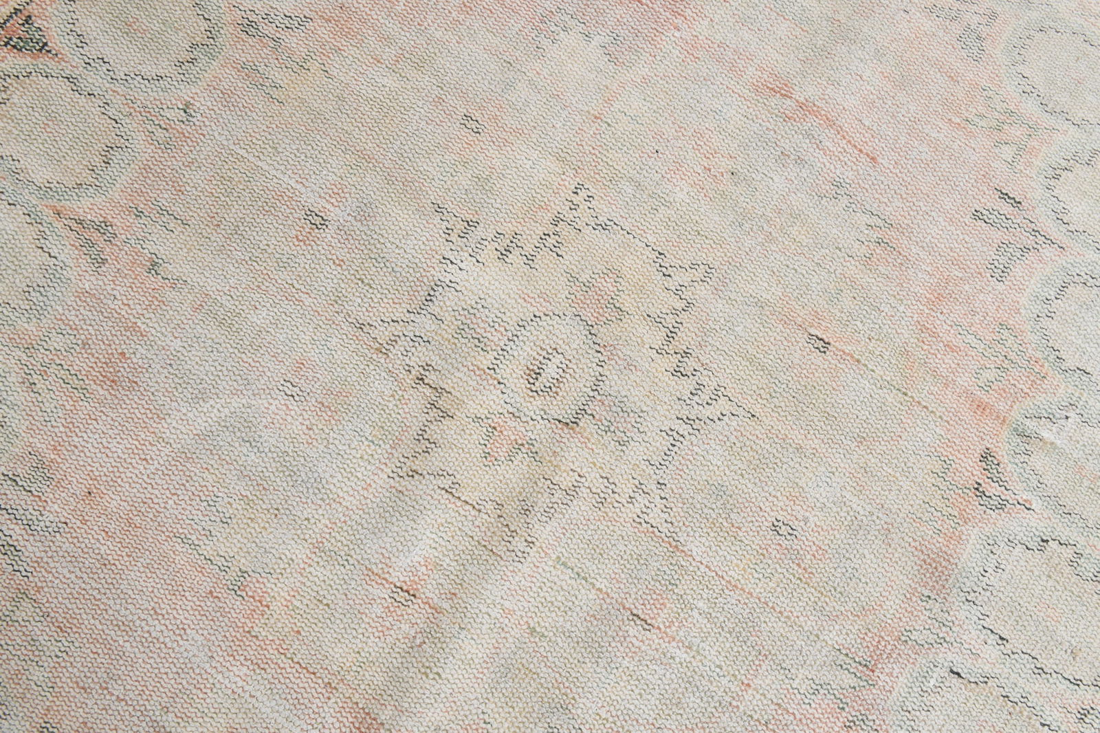 5'8'' x 9'3'' Handmade Vintage Wool Rug - 20715 - 9