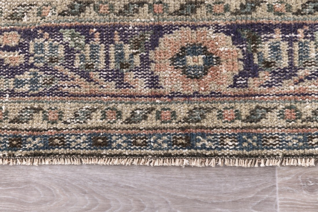 6'5'' x 9'8'' Handmade Vintage Wool Rug - 240862 - 10