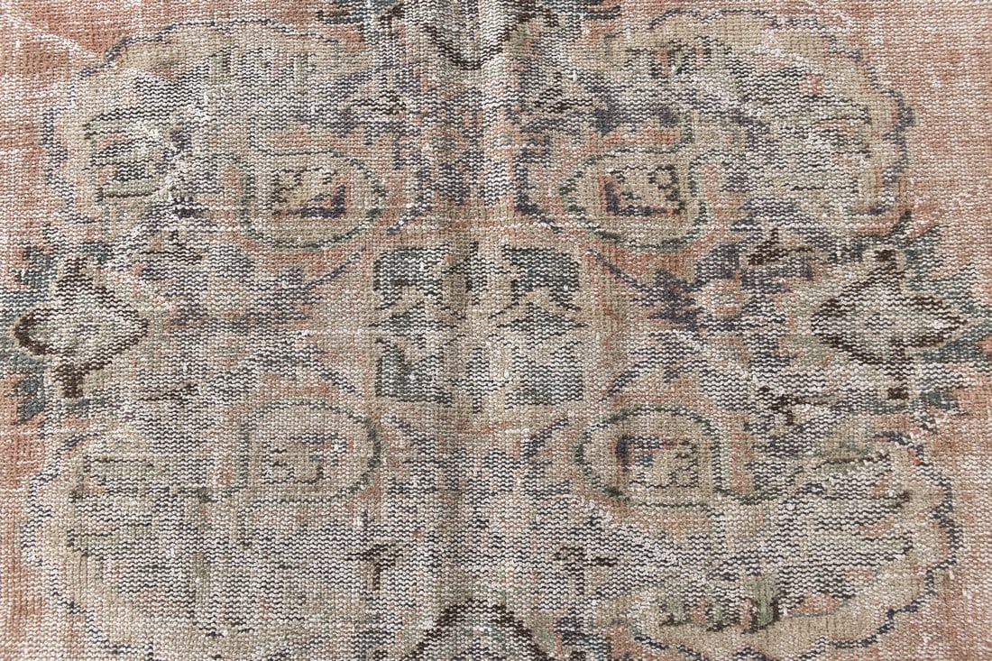 6'5'' x 9'8'' Handmade Vintage Wool Rug - 240862 - 5