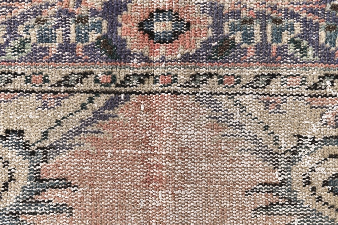 6'5'' x 9'8'' Handmade Vintage Wool Rug - 240862 - 7