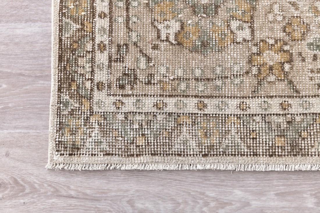 6'6'' x 10'8'' Handmade Vintage Wool Rug - 240869 - 8