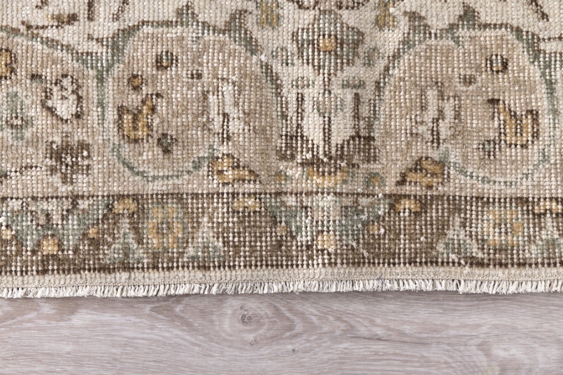 6'6'' x 10'8'' Handmade Vintage Wool Rug - 240869 - 9