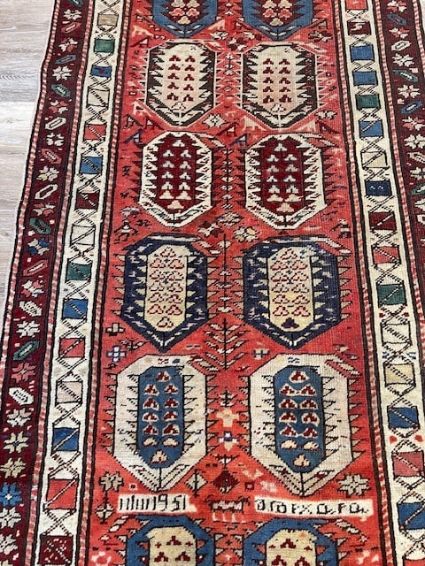 Antique Dated Karabagh Caucasian Rug - 3