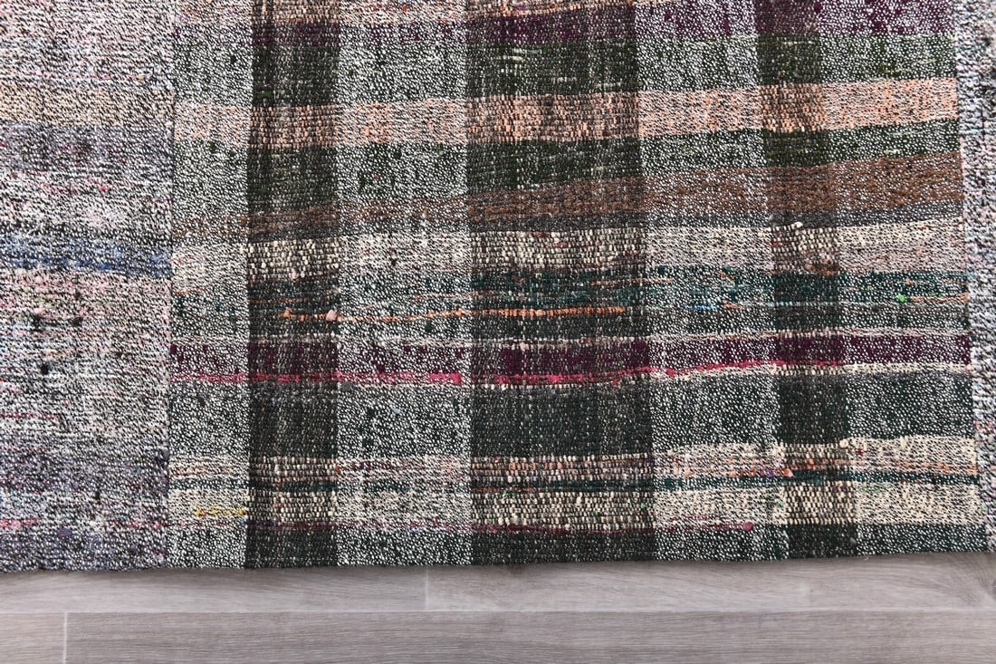 8'3'' x 9'11'' Handmade Vintage Wool Rug - 241489 - 9