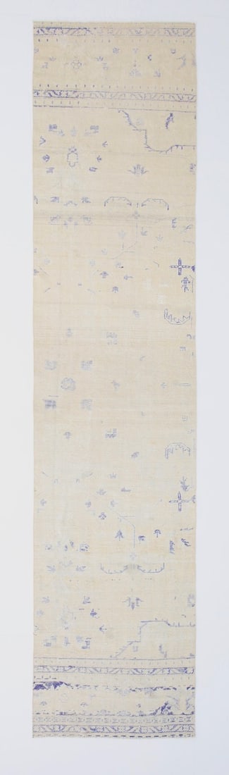 2'7'' x 12'1'' Handmade Vintage Wool Patchwork Rug - 23836: Title: 2'7'' x 12'1'' Handmade Vintage Wool Patchwork Rug - 23836 Description:2'7'' x 12'1'' Handmade Vintage Wool Patchwork Rug - 23836 Origin:Turkiye Date/Period:1960-90 Materials:Wool,Cotton Dimens