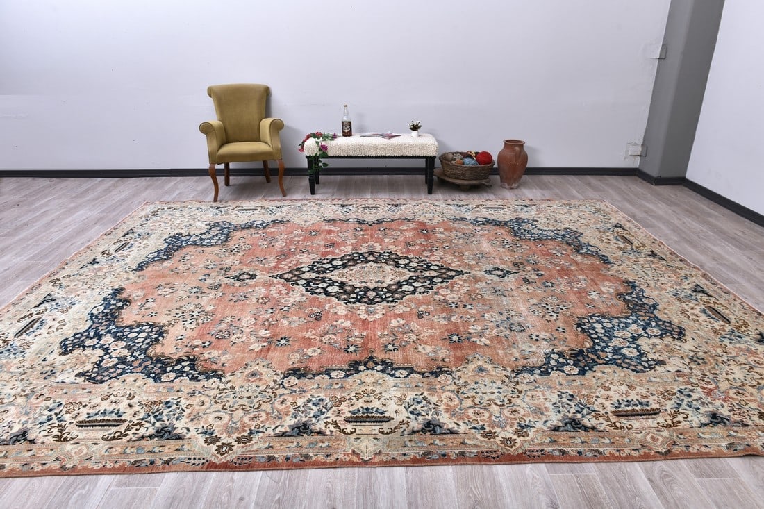 10'5'' x 13'8'' Turkish Vintage Runner Rug - 21762