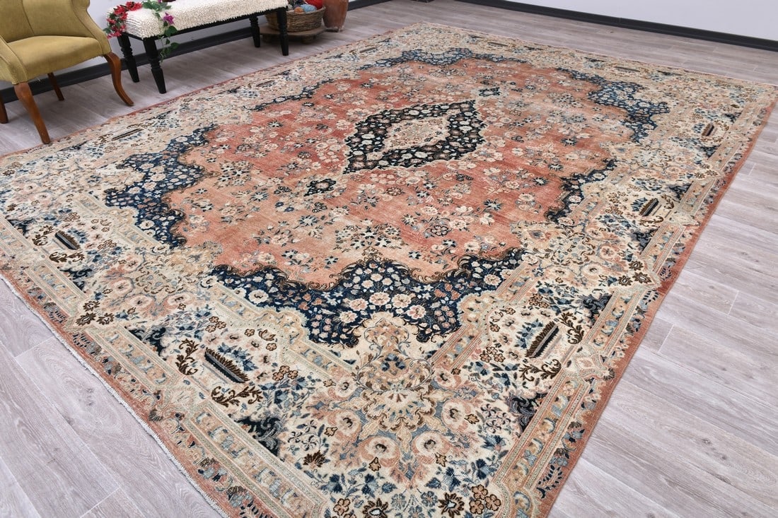 10'5'' x 13'8'' Turkish Vintage Runner Rug - 21762 - 2