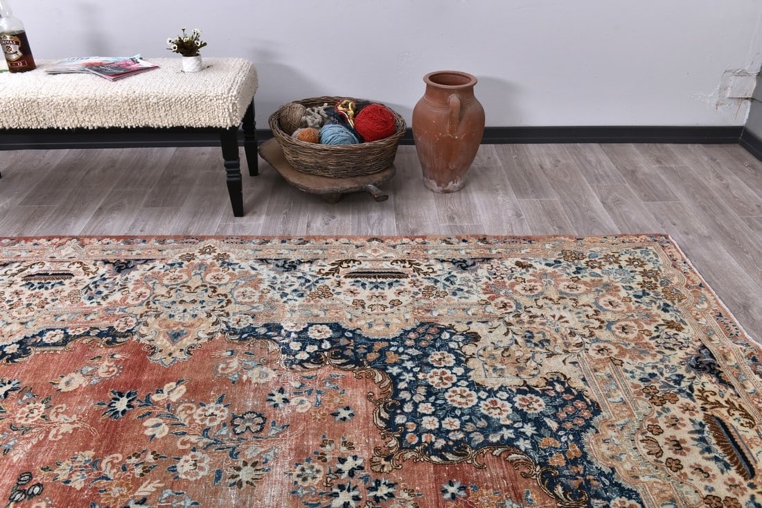 10'5'' x 13'8'' Turkish Vintage Runner Rug - 21762 - 4