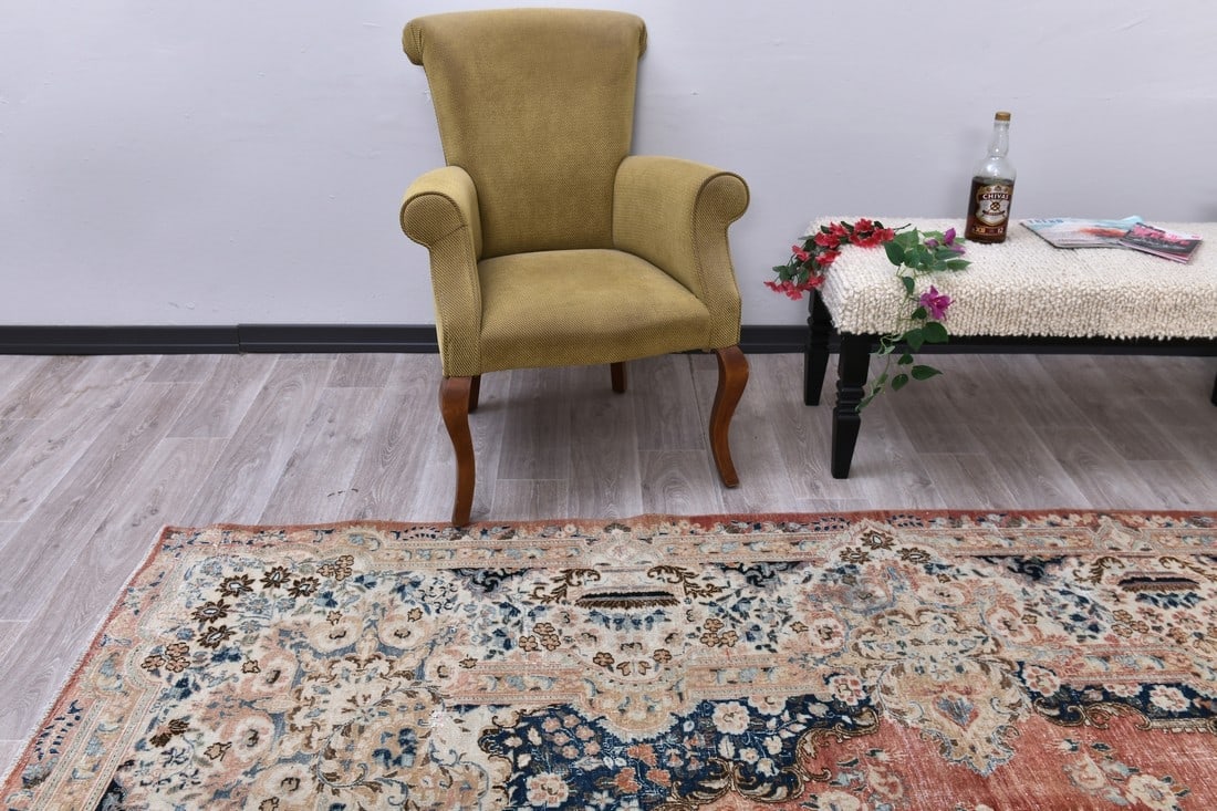 10'5'' x 13'8'' Turkish Vintage Runner Rug - 21762 - 5