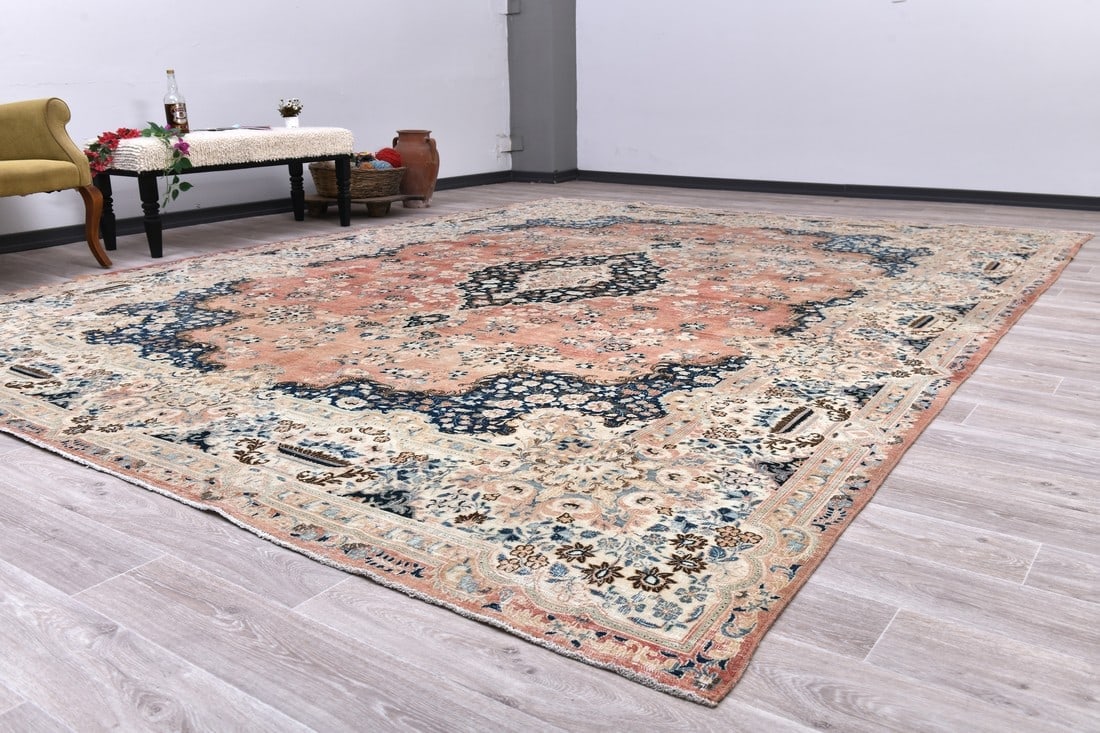 10'5'' x 13'8'' Turkish Vintage Runner Rug - 21762 - 8