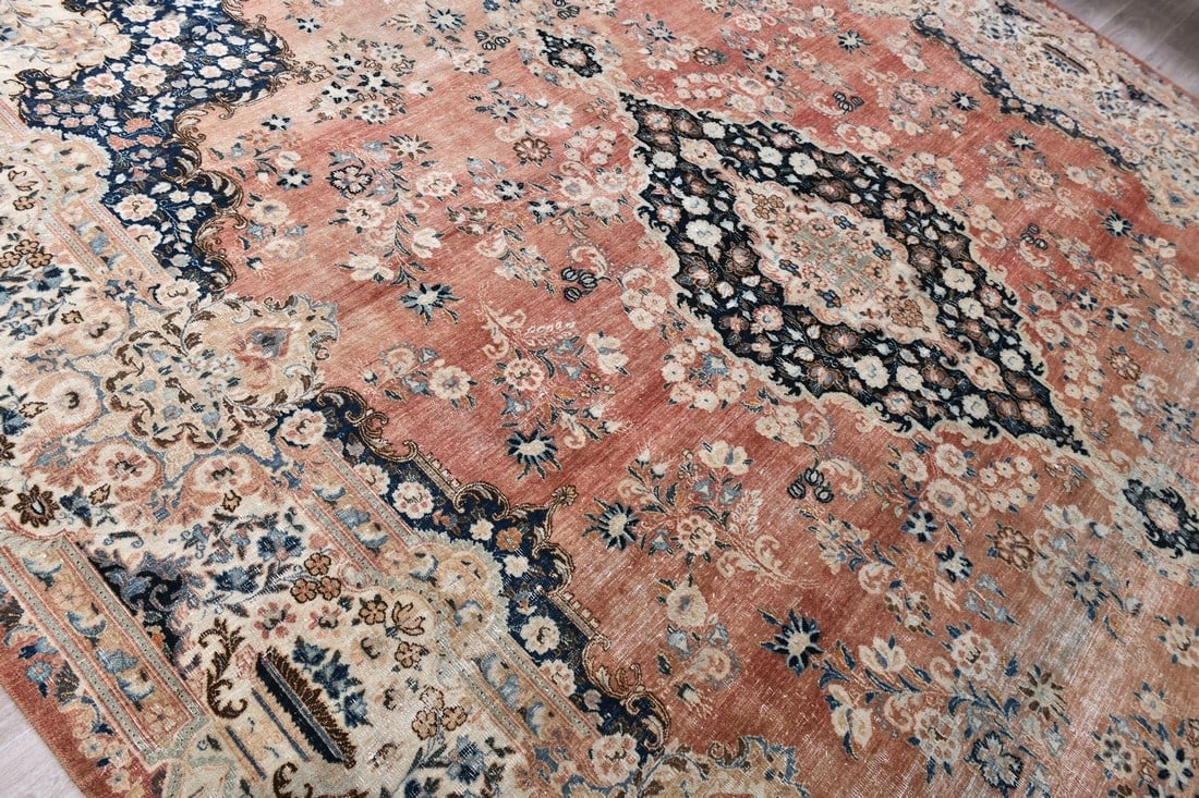 10'5'' x 13'8'' Turkish Vintage Runner Rug - 21762 - 9