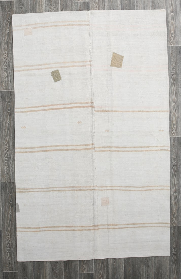 5'7'' x 9'0'' Turkish Vintage Hemp Rug - 53292