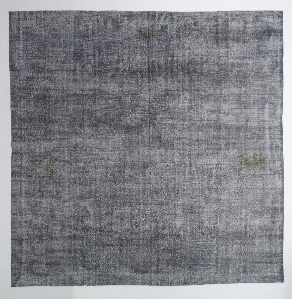 12'10'' x 12'9'' Handmade Vintage Wool Rug - 21757: Title: 12'10'' x 12'9'' Handmade Vintage Wool Rug - 21757 Description:12'10'' x 12'9'' Handmade Vintage Wool Rug - 21757 Origin:Turkiye Date/Period:1960-90 Materials:Wool,Cotton Dimension:12'10''x12'9