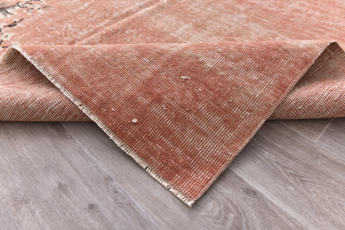 5'10'' x 9'2'' Handmade Vintage Wool Rug - 240828 - 12