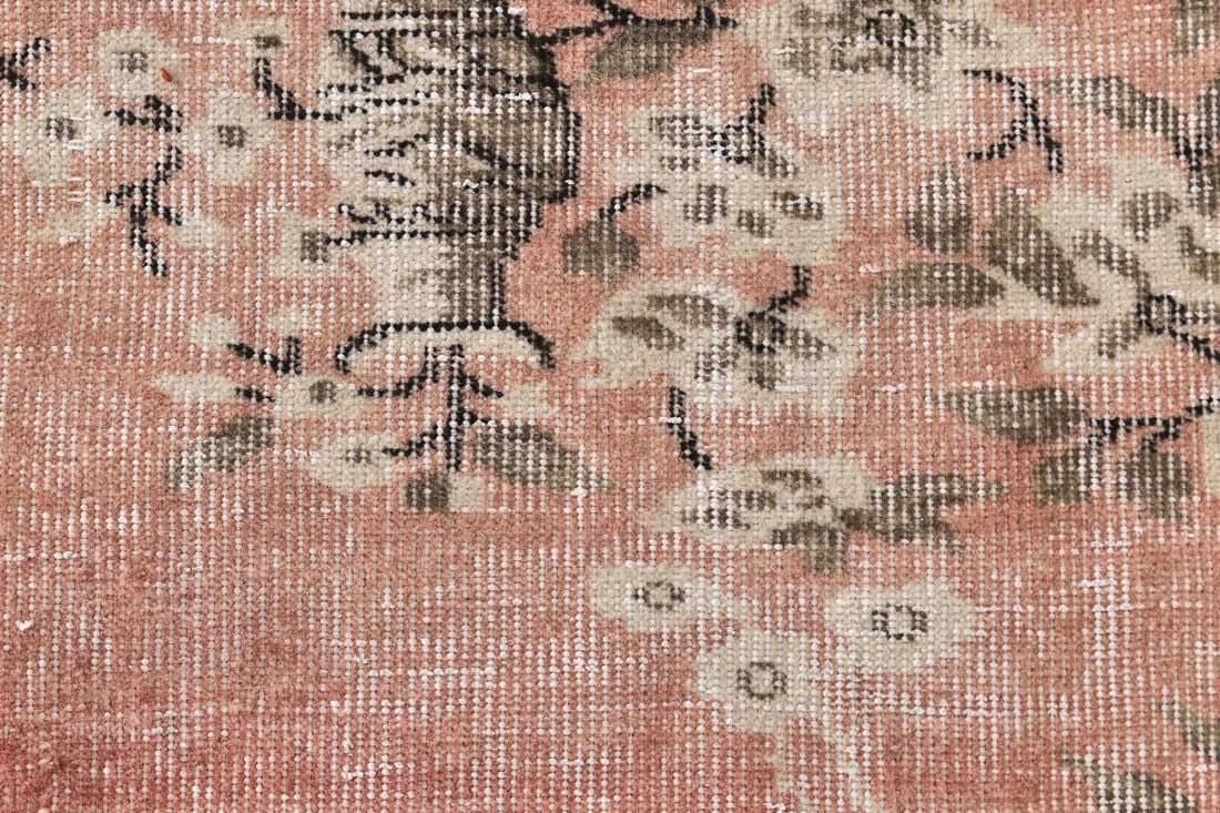 5'10'' x 9'2'' Handmade Vintage Wool Rug - 240828 - 5