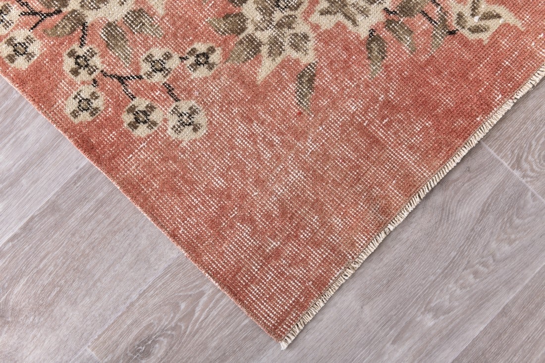 5'10'' x 9'2'' Handmade Vintage Wool Rug - 240828 - 7