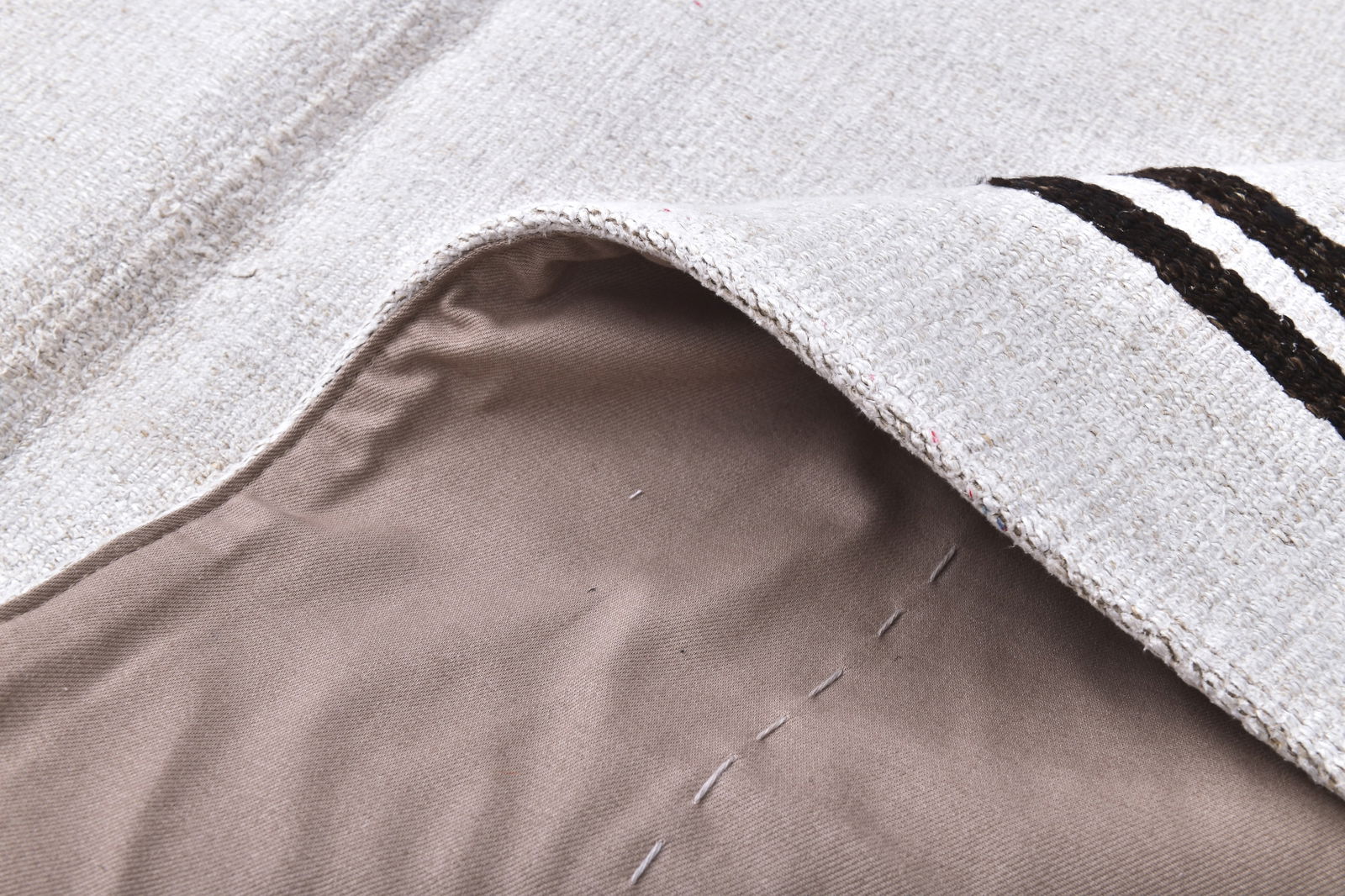 6'2'' x 9'6'' Turkish Vintage Hemp Rug - 240383 - 12