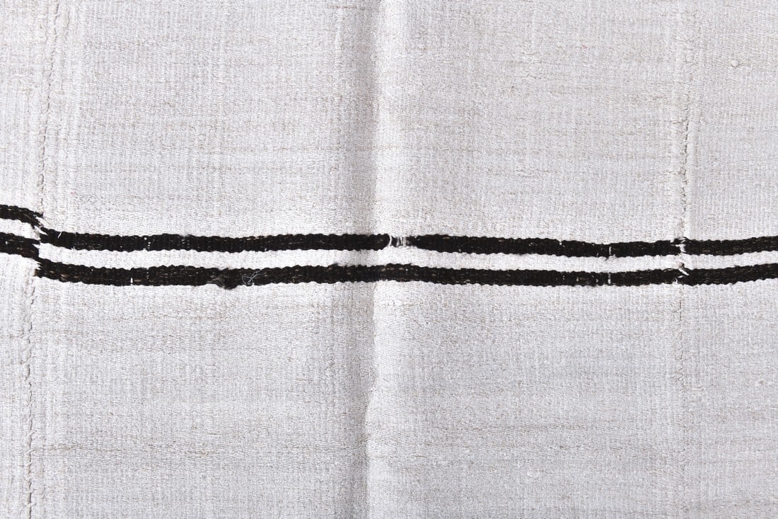 6'2'' x 9'6'' Turkish Vintage Hemp Rug - 240383 - 5