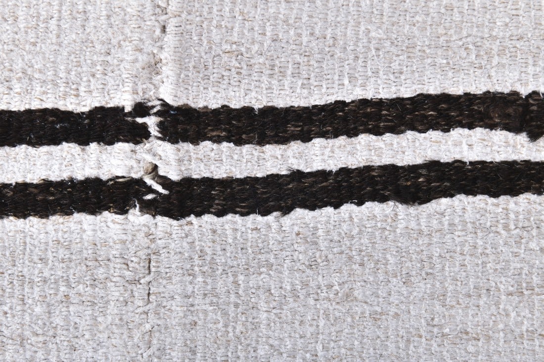 6'2'' x 9'6'' Turkish Vintage Hemp Rug - 240383 - 6