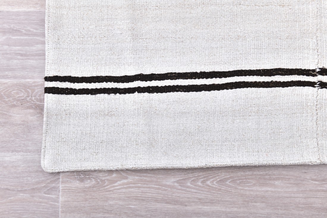 6'2'' x 9'6'' Turkish Vintage Hemp Rug - 240383 - 8