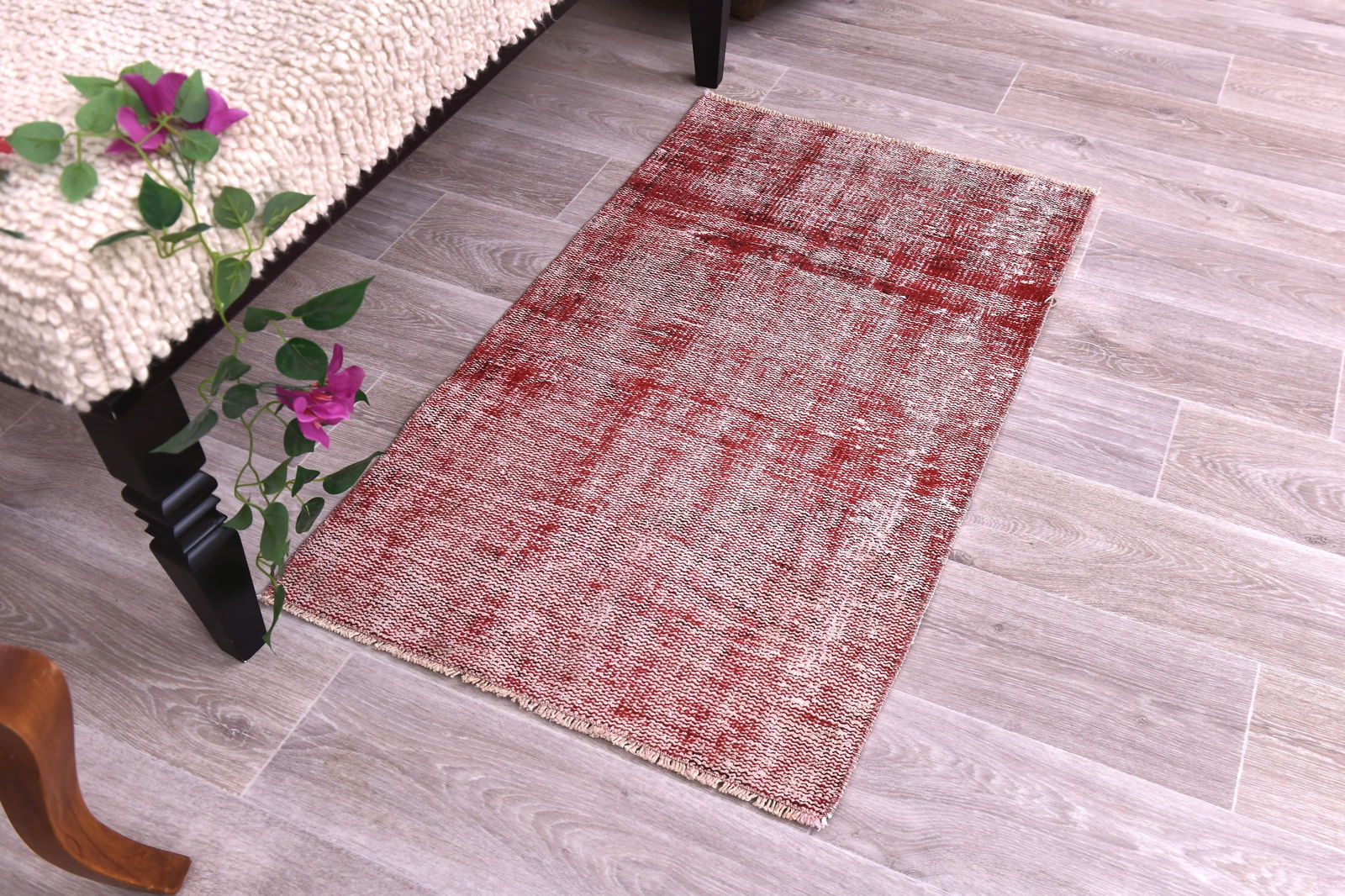 1'11'' x 3'3'' Handmade Vintage Wool Rug - 244498 - 11