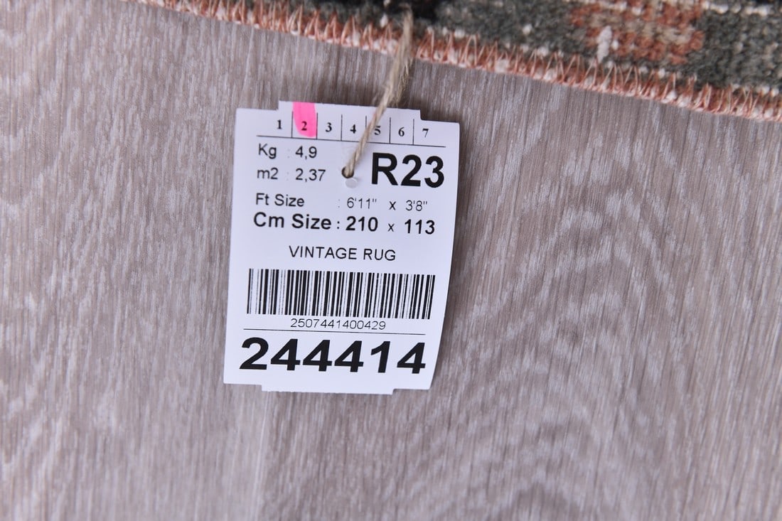 3'8'' x 6'10'' Handmade Vintage Wool Rug - 244414 - 13