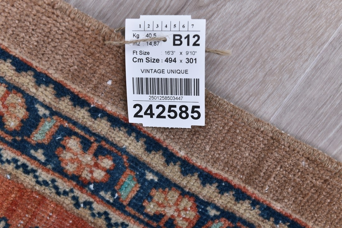 9'10'' x 16'2'' Unique Handmade Vintage Rug - 242585 - 18