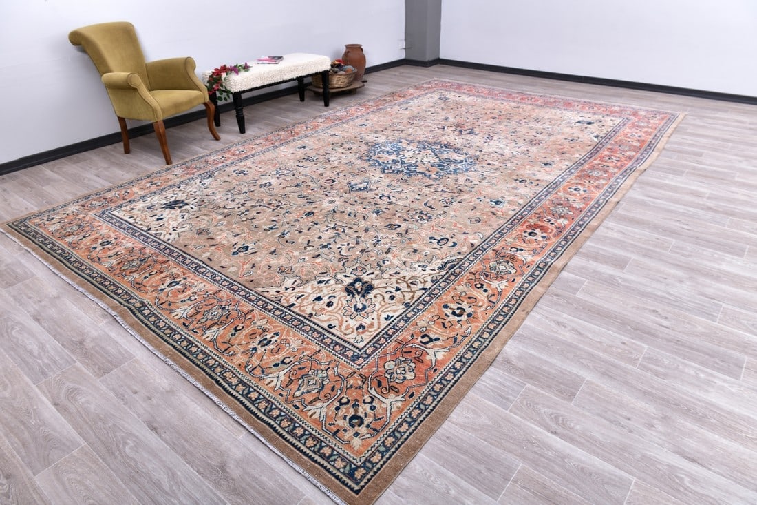 9'10'' x 16'2'' Unique Handmade Vintage Rug - 242585 - 2