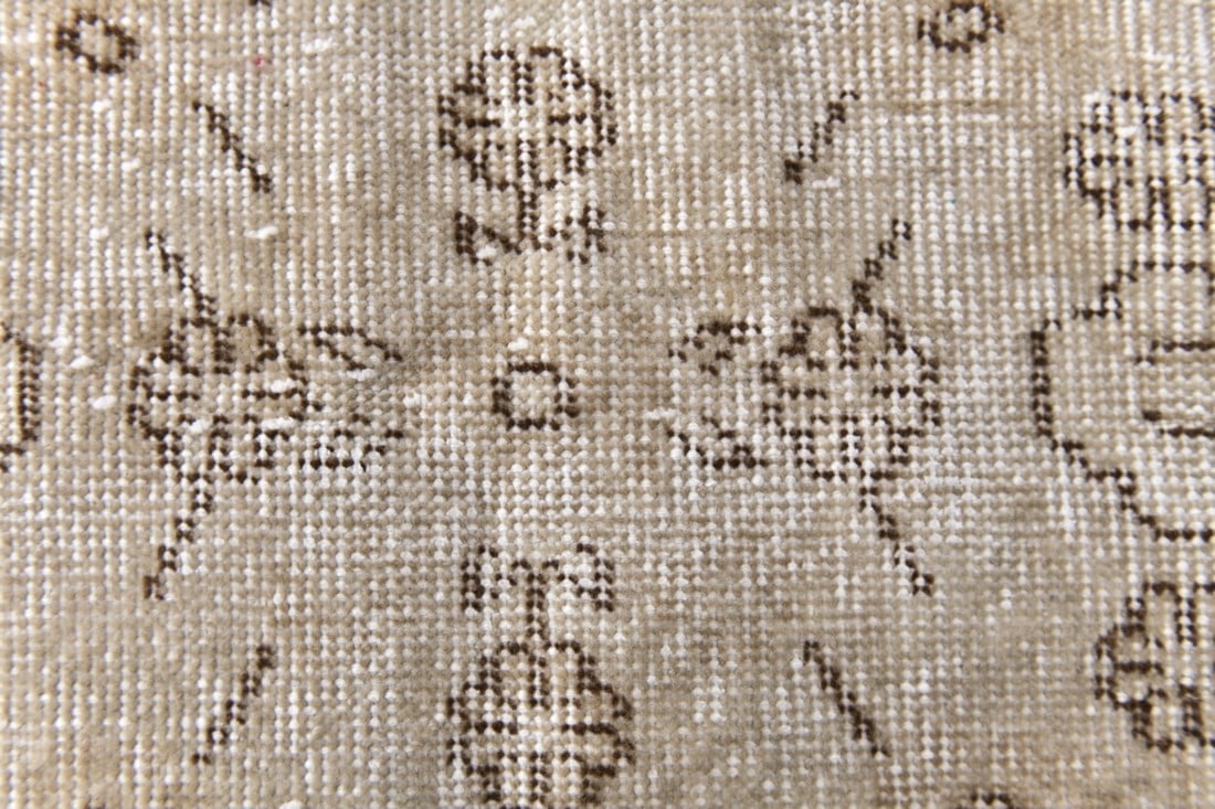 6'4'' x 10'0'' Handmade Vintage Wool Rug - 240842 - 6