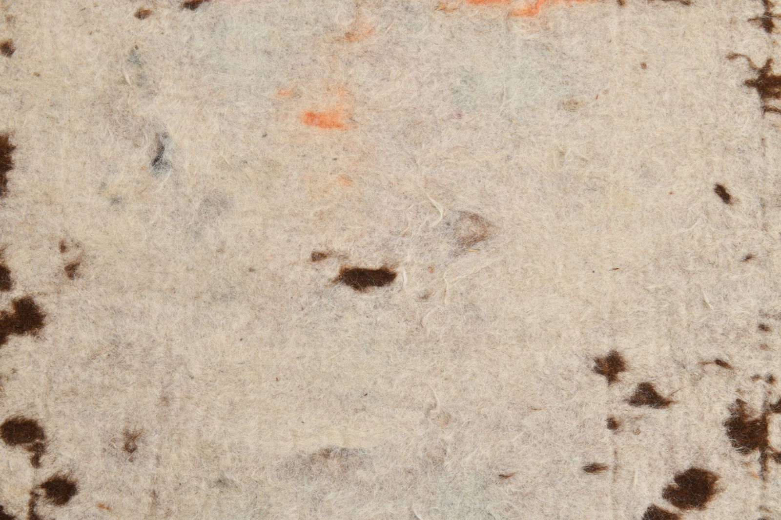 2'7'' x 9'6'' Vintage Felt Rug in Wool - 19988 - 11