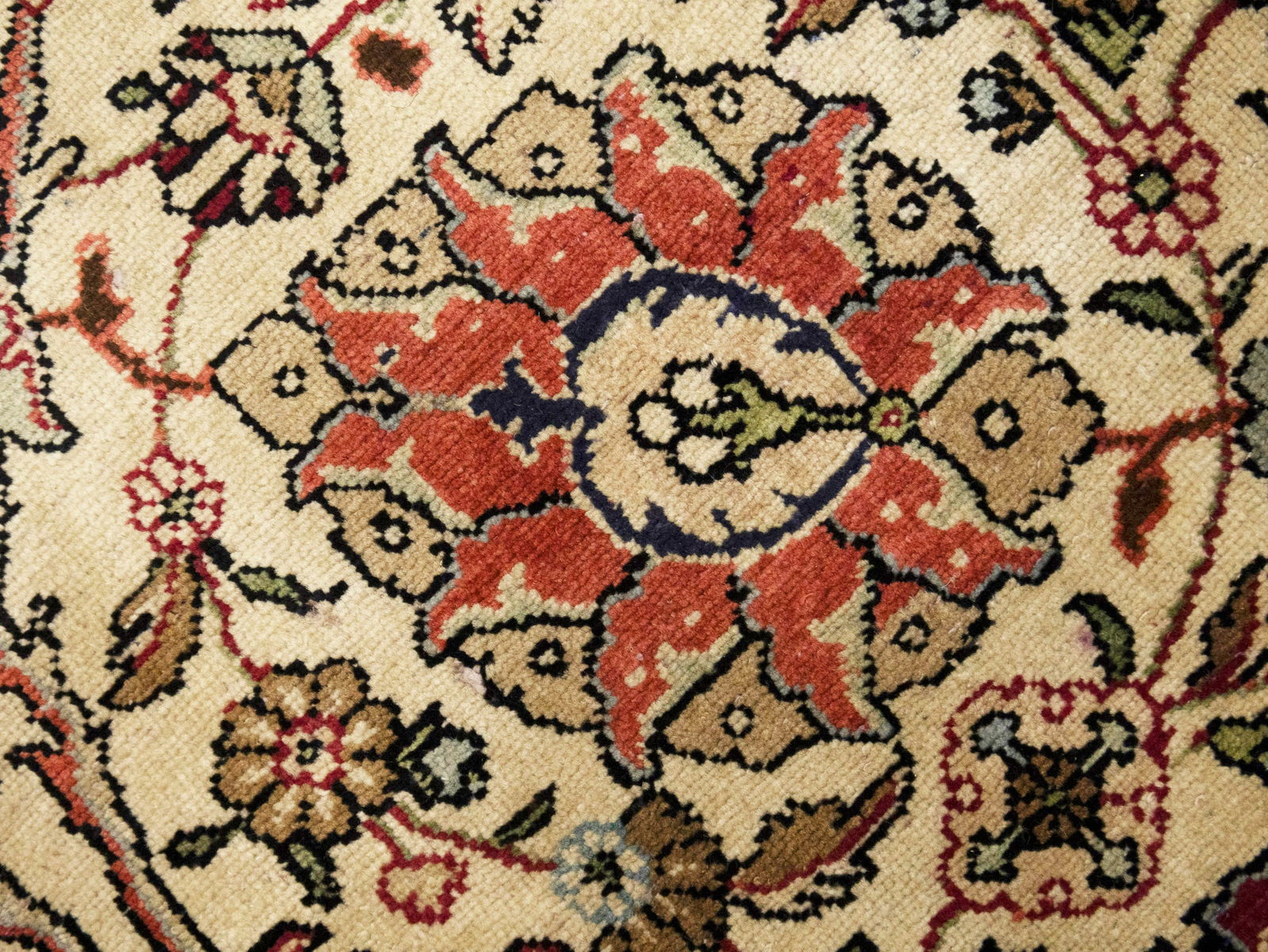 Semi Antique Floral Traditional 9X11'6 Vintage Oriental Rug - 11